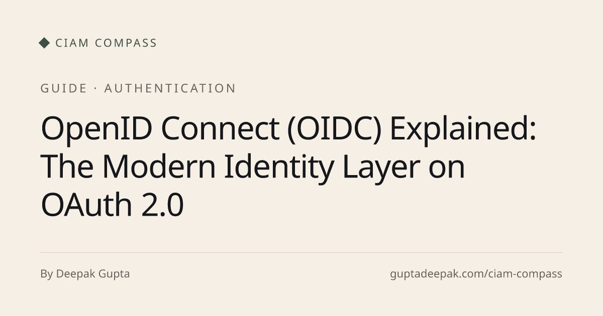 OpenID Connect (OIDC) Explained: The Modern Identity Layer on OAuth 2.0 ...