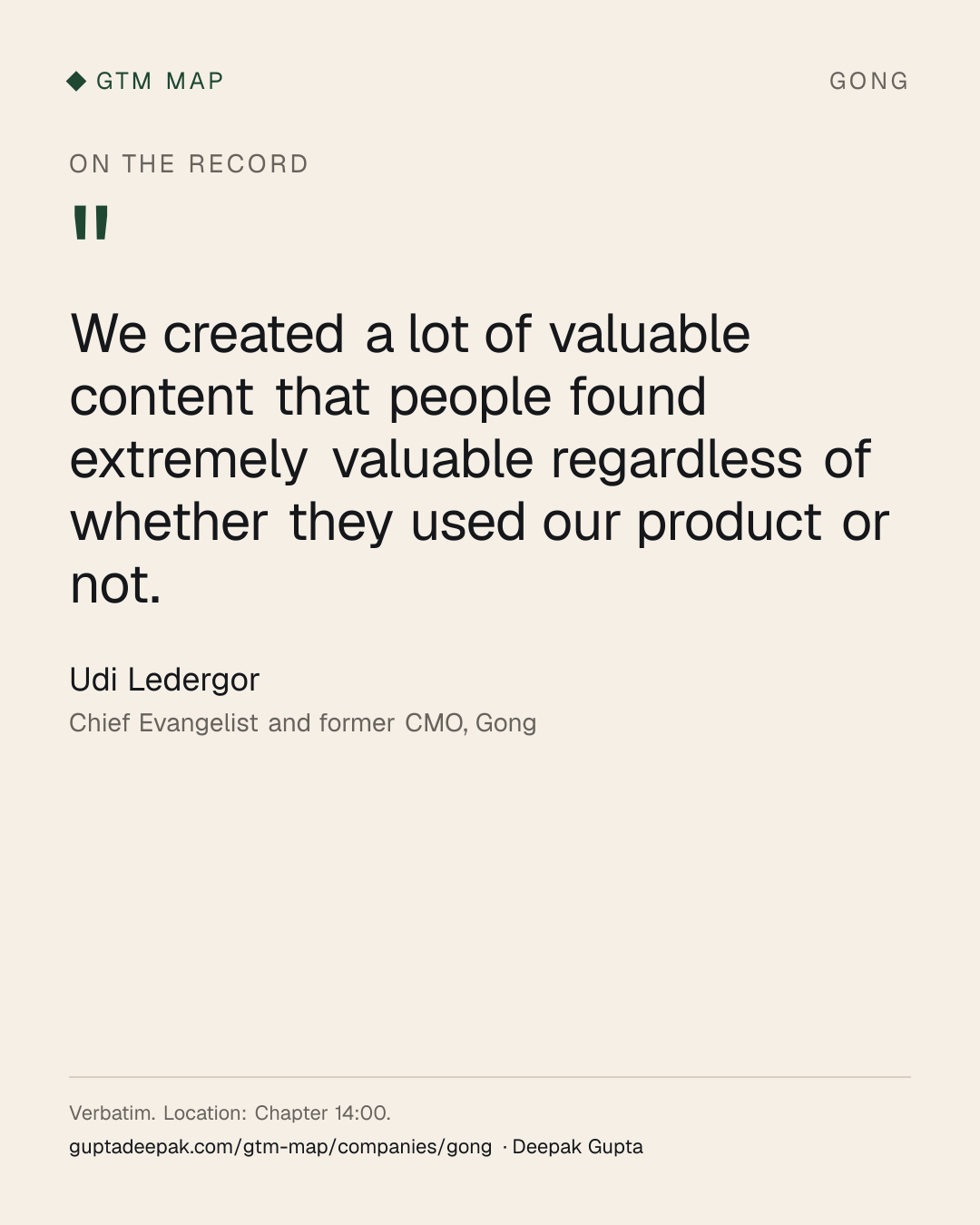 Udi Ledergor: We created a lot of valuable content that people found extremely valuable regardless of whether they used our product or not.