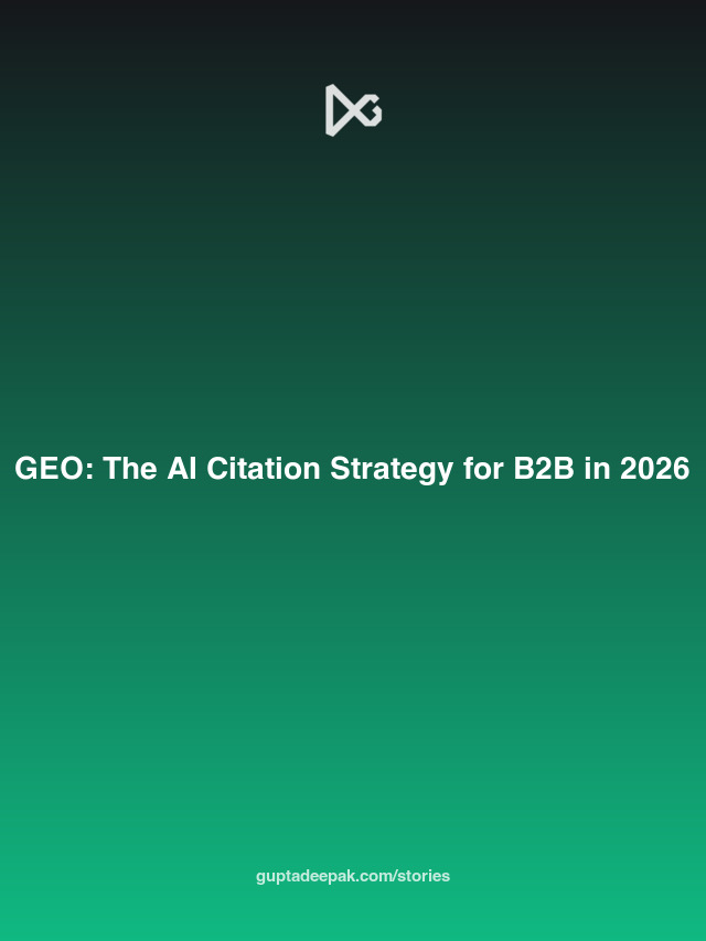 GEO: The AI Citation Strategy for B2B in 2026