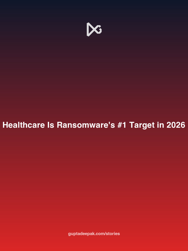 Healthcare Is Ransomware's #1 Target in 2026