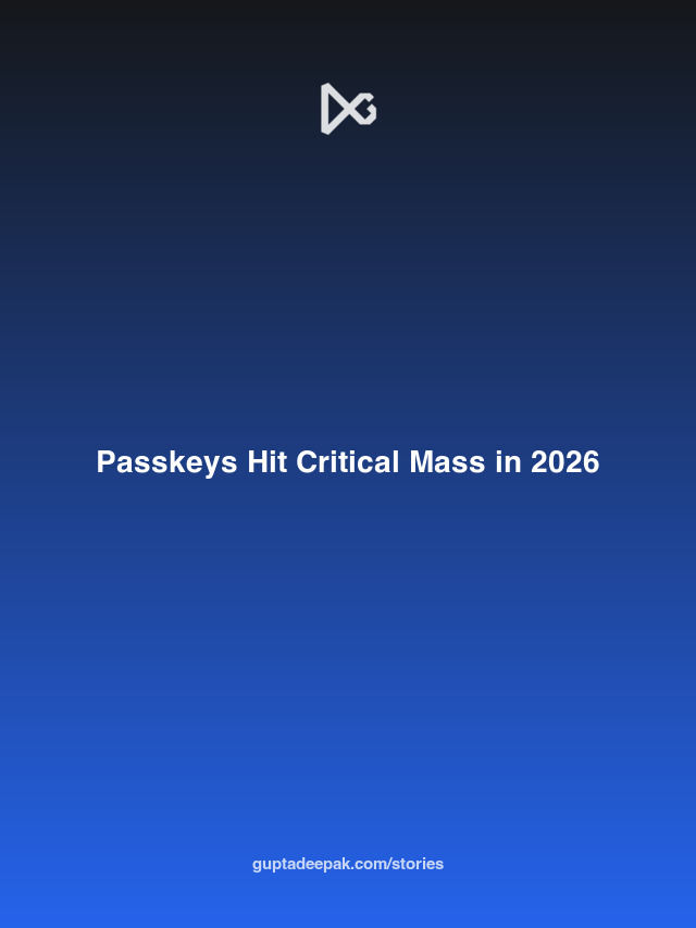 Passkeys Hit Critical Mass in 2026