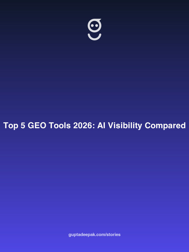 Top 5 GEO Tools 2026: AI Visibility Compared