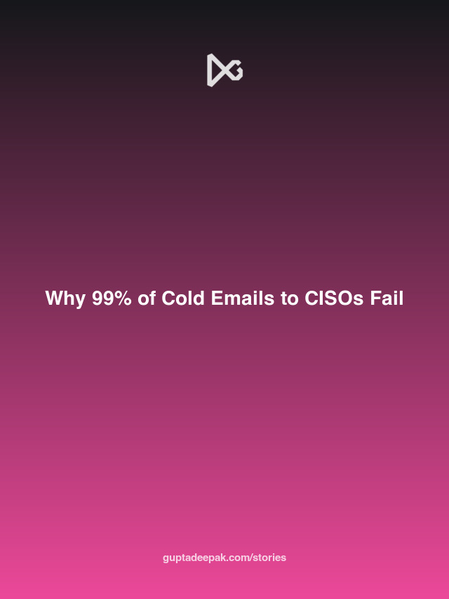 Why 99% of Cold Emails to CISOs Fail