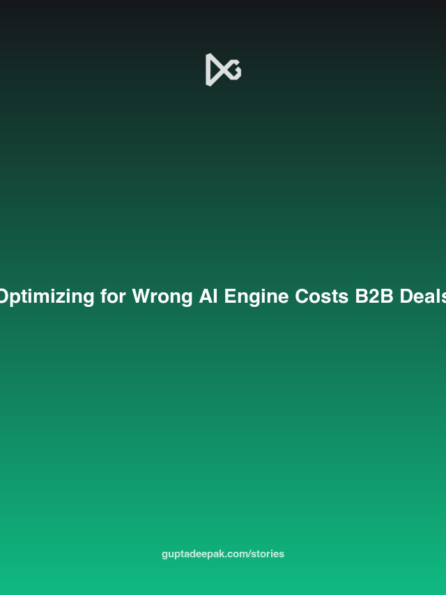 Optimizing for Wrong AI Engine Costs B2B Deals
