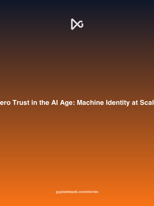 Zero Trust in the AI Age: Machine Identity at Scale