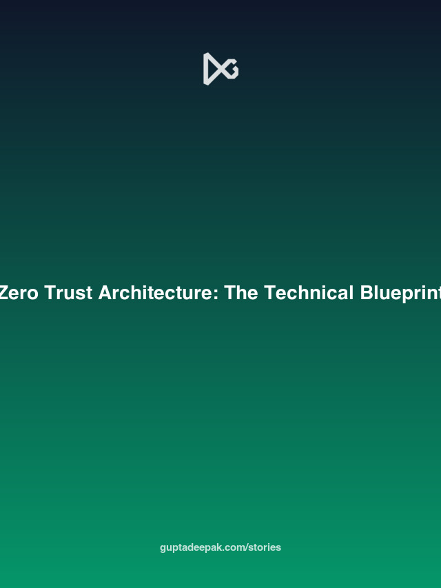 Zero Trust Architecture: The Technical Blueprint